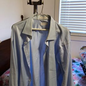 John W Nordstrom blue men’s dress shirt 18.5 35